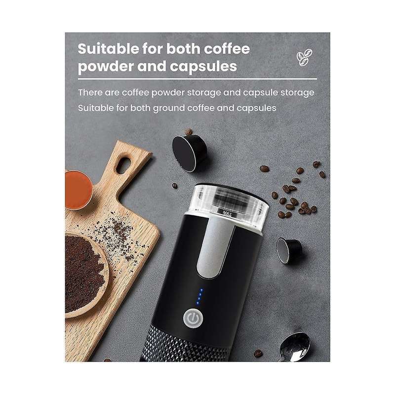Portable Wireless Coffee Machine Built-in Battery Rechargeable Outdoor Travel Car Home Fully Automa