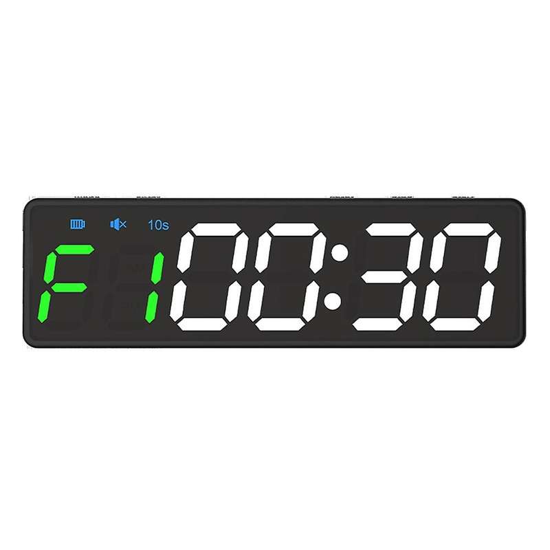 Portable Workout Timer, Gym Timer with Rechargeable and Built-in Magnetic Spine,LED Interval Timer f