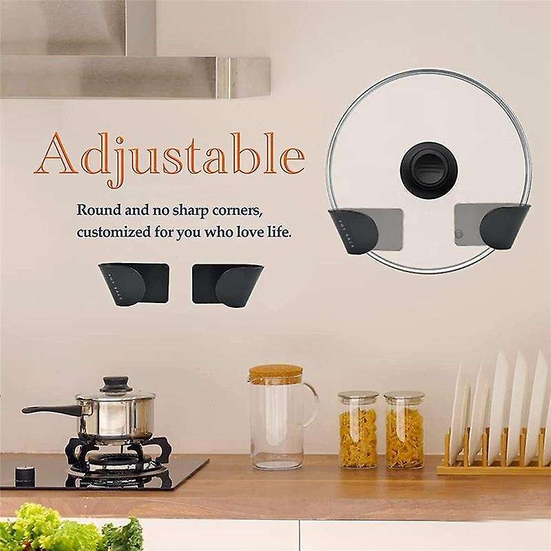 Pot Lid Holder Kitchen Hacks, Pot Lid Organizers 6pairs