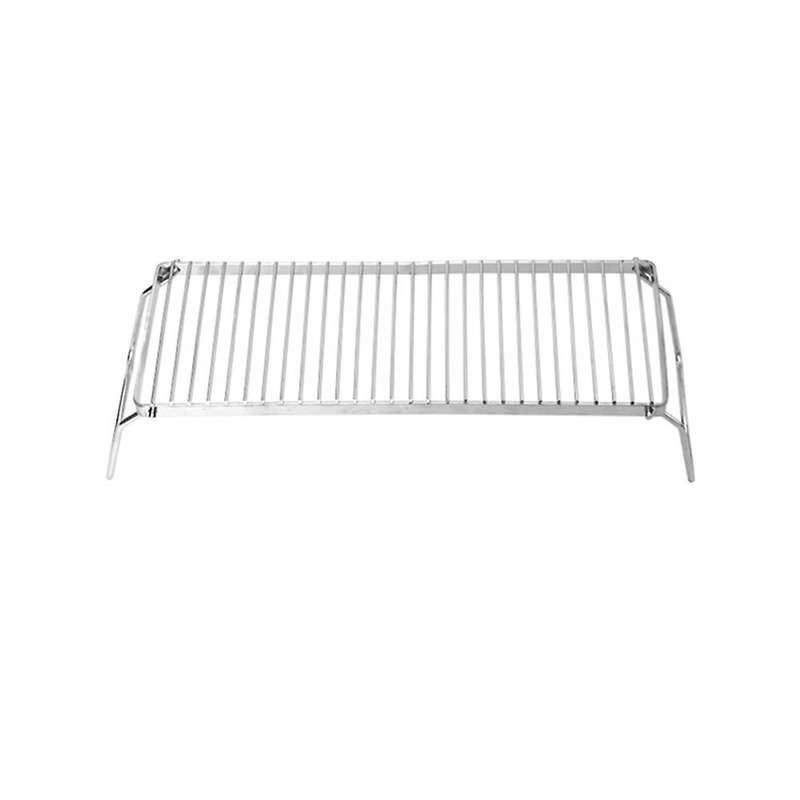 Pot Folding Stainless Steel Grill Rack Drying Outdoor Camping Burner BBQ Draining Portable Extended