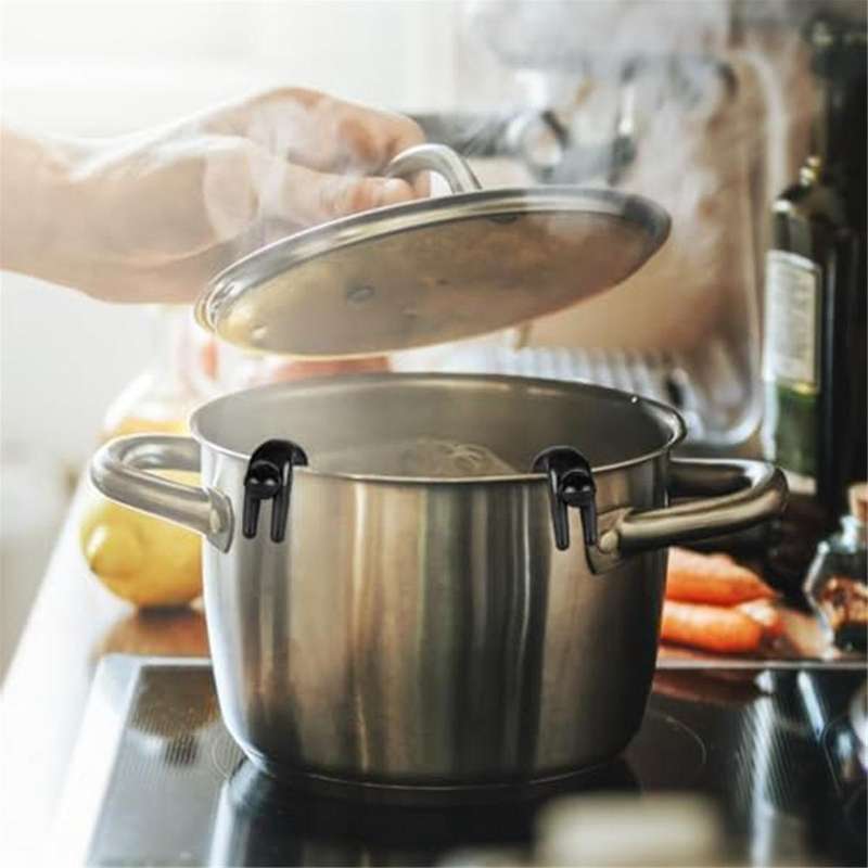Pot Lid Lifter,Silicone Spill Proof Pot Lid Lifter,Pot Lid Holder That Keeps Pot From Boiling Over,K