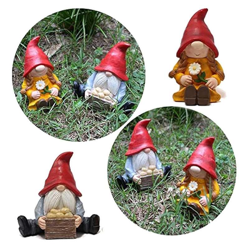 Potato Dwarf Resin Ornaments,Micro-Landscapes, Flowerpot Balcony , Garden Decoration Ornaments