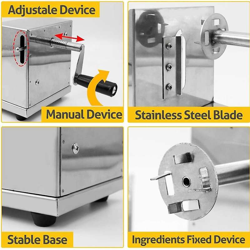 Potato Cutter Machine Spiral Cutting Machine Chips Machine Kitchen Accessories Cooking Tools Chopper