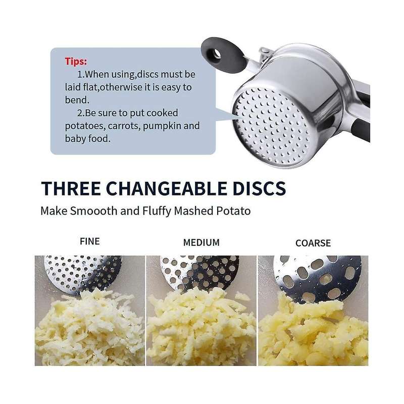 Potato Masher Potato Ricer Press Mashed Potatoes Crushing Puree Fruit Vegetable Squeezer Juicer Pre