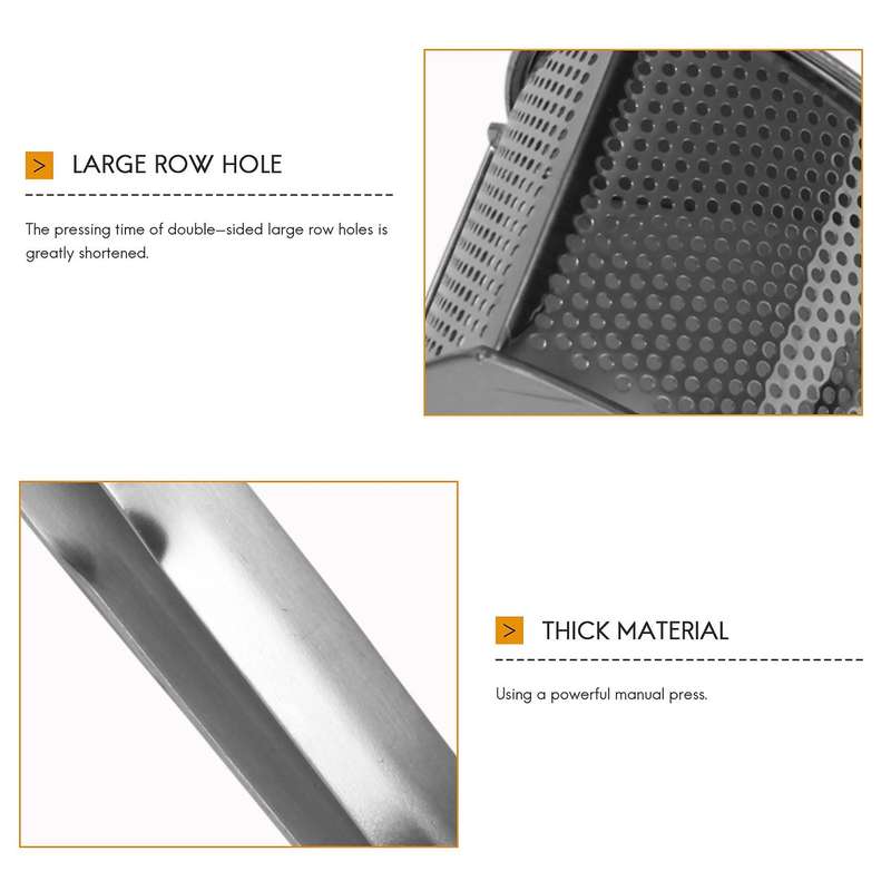 Potato Press Made Of Stainless Steel, Spaetzle Press, Spaghetti Ice Press, Potato Masher, Length 30