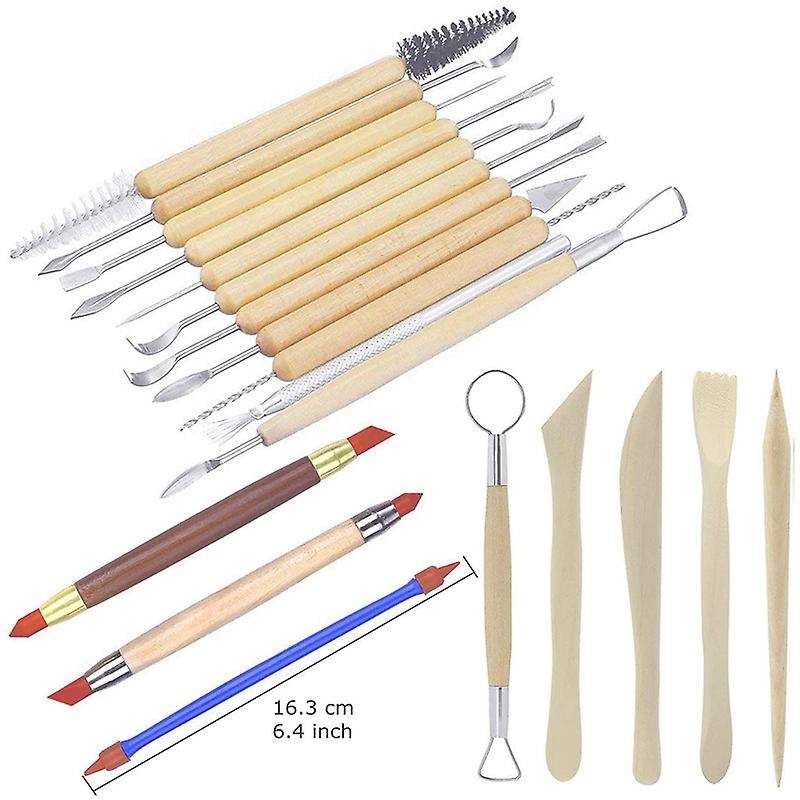 Pottery Sculpting Tools 32PCS Ceramic Clay Carving Tools Set for Beginners Expert Art Crafts Kid's P