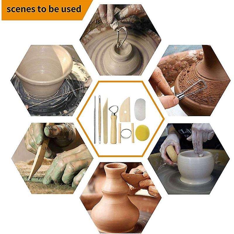 Pottery Sculpting Tools 32PCS Ceramic Clay Carving Tools Set for Beginners Expert Art Crafts Kid's P