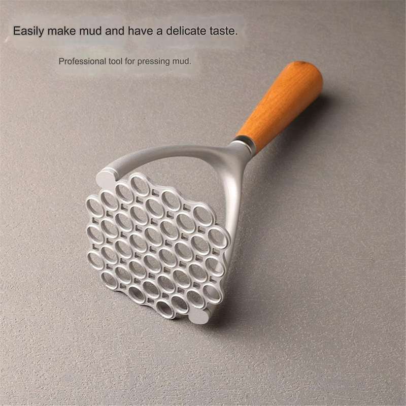Potatoes Mud Pressure Wood Handle Potato Masher Ricer Fruit Vegetable Tools Kitchen Gadgets Accessor