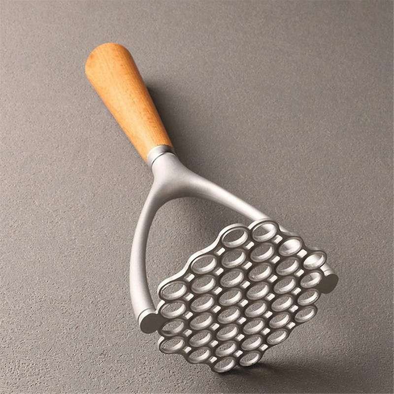 Potatoes Mud Pressure Wood Handle Potato Masher Ricer Fruit Vegetable Tools Kitchen Gadgets Accessor