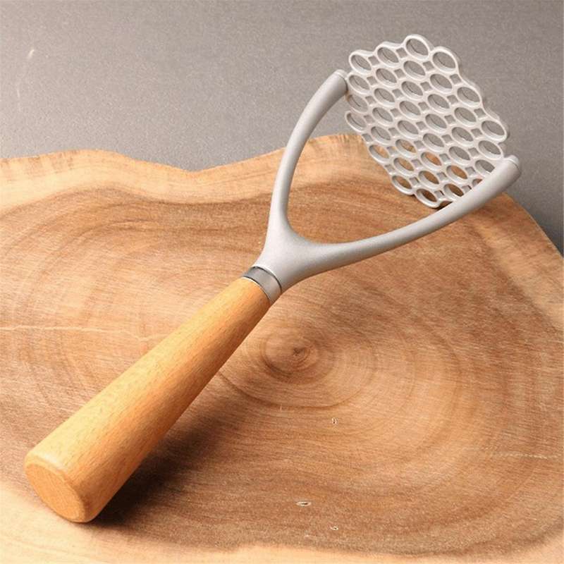 Potatoes Mud Pressure Wood Handle Potato Masher Ricer Fruit Vegetable Tools Kitchen Gadgets Accessor