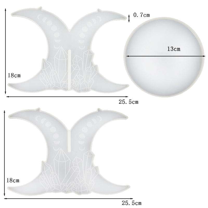 Potted Plant Stand Resin Molds, Display Stand Epoxy Mold for Crafts Casting, Diy Potted Holder, Hom