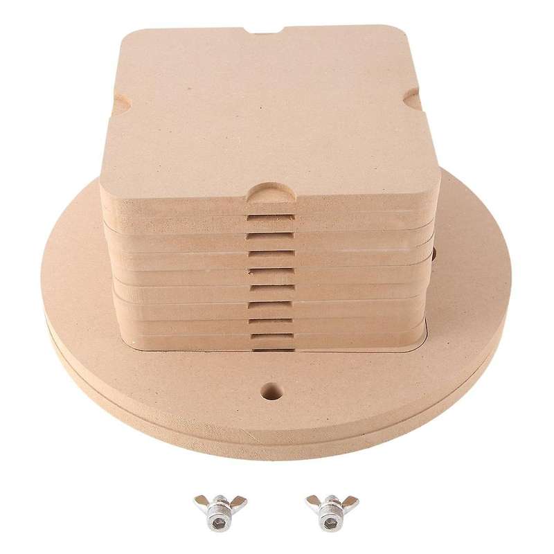 Pottery Wheel Bat System , Upgraded 12 Inch Round Outer Bat Tool Set with 6-Pack 7 Inch Square Inner
