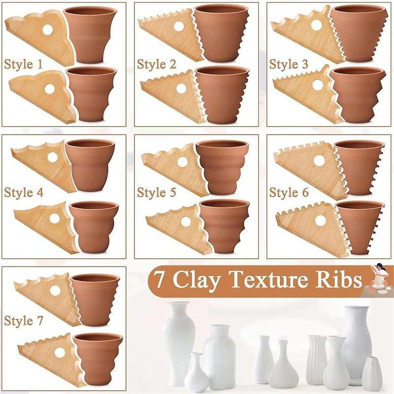 Pottery Tools Pottery Foot Shaping Tools Pottery Trimming Tools Pottery Ribs Pottery Supplies for Sc