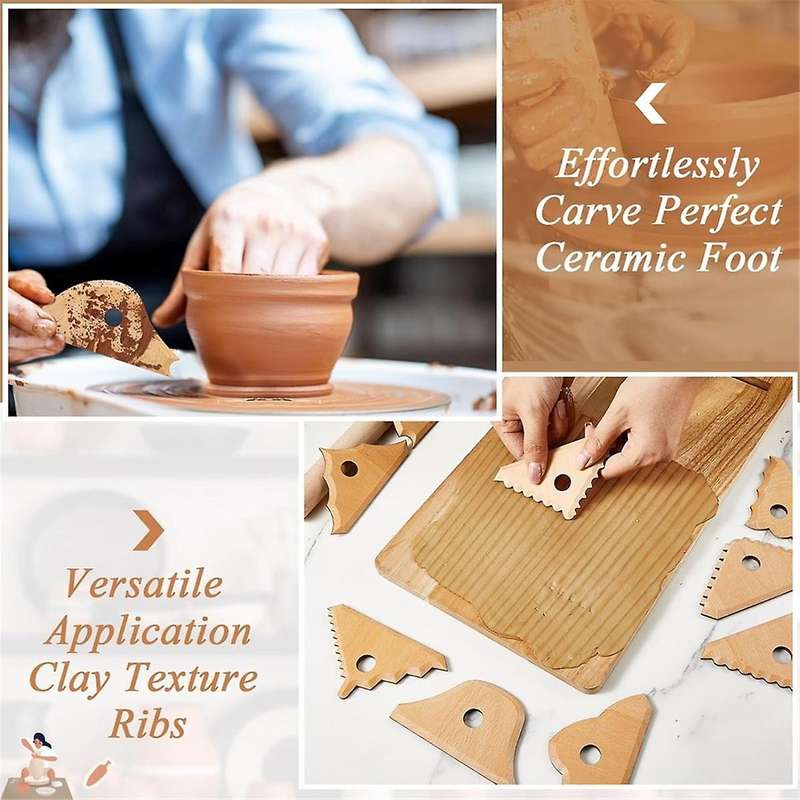 Pottery Tools Pottery Foot Shaping Tools Pottery Trimming Tools Pottery Ribs Pottery Supplies for Sc