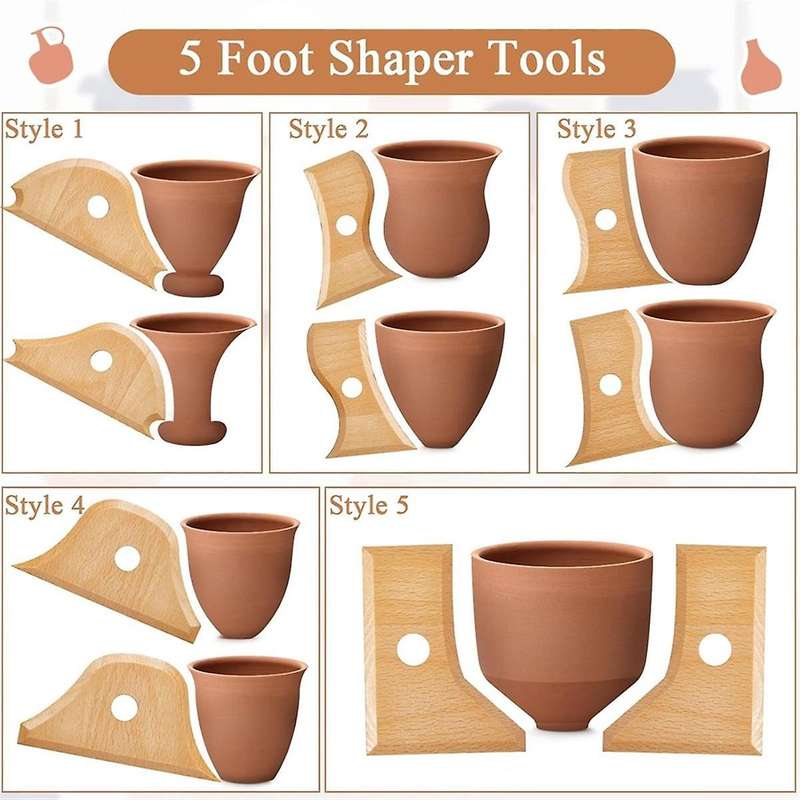 Pottery Tools Pottery Foot Shaping Tools Pottery Trimming Tools Pottery Ribs Pottery Supplies for Sc