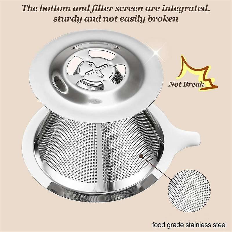 Pour Over Coffee Dripper, Slow Drip Coffee Filter with 40 PCS Paper Filter, Pour Over Coffee Maker f