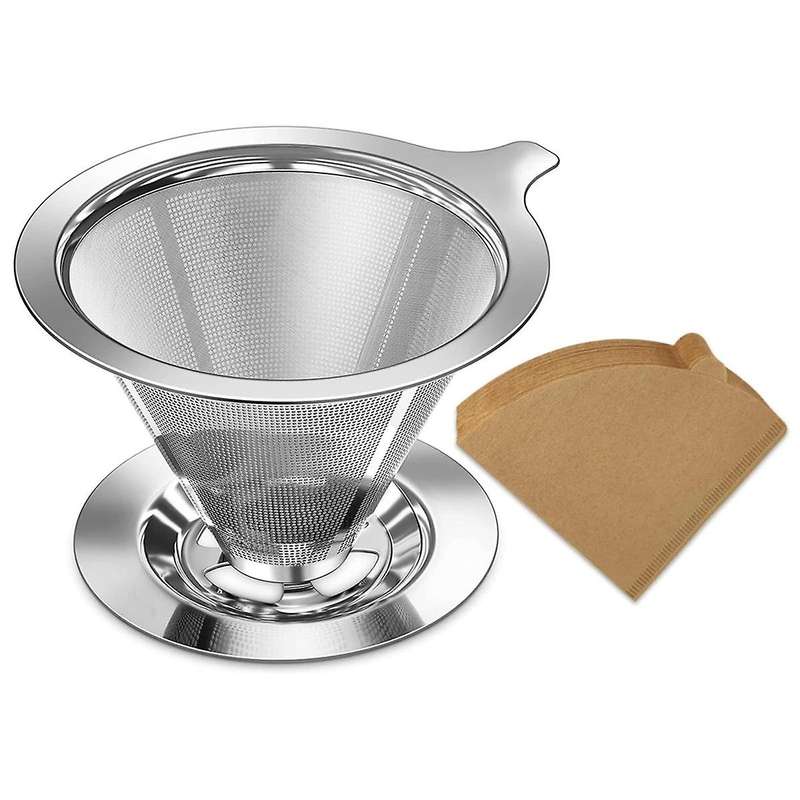 Pour Over Coffee Dripper, Slow Drip Coffee Filter with 40 PCS Paper Filter, Pour Over Coffee Maker f