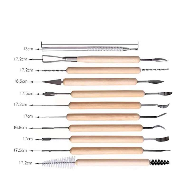 Pottery Tools Set Of 36 Stone Plastic Clay Tools Pill Stick Clay Sculpture Carving Knife Soft Potter