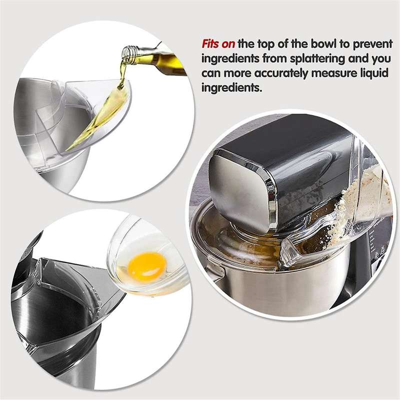 Pouring Shield for 4.5 and 5 Quart Tilt-head Stand Mixers and Flex Edge Beater for Tilt-head 4.5-5q