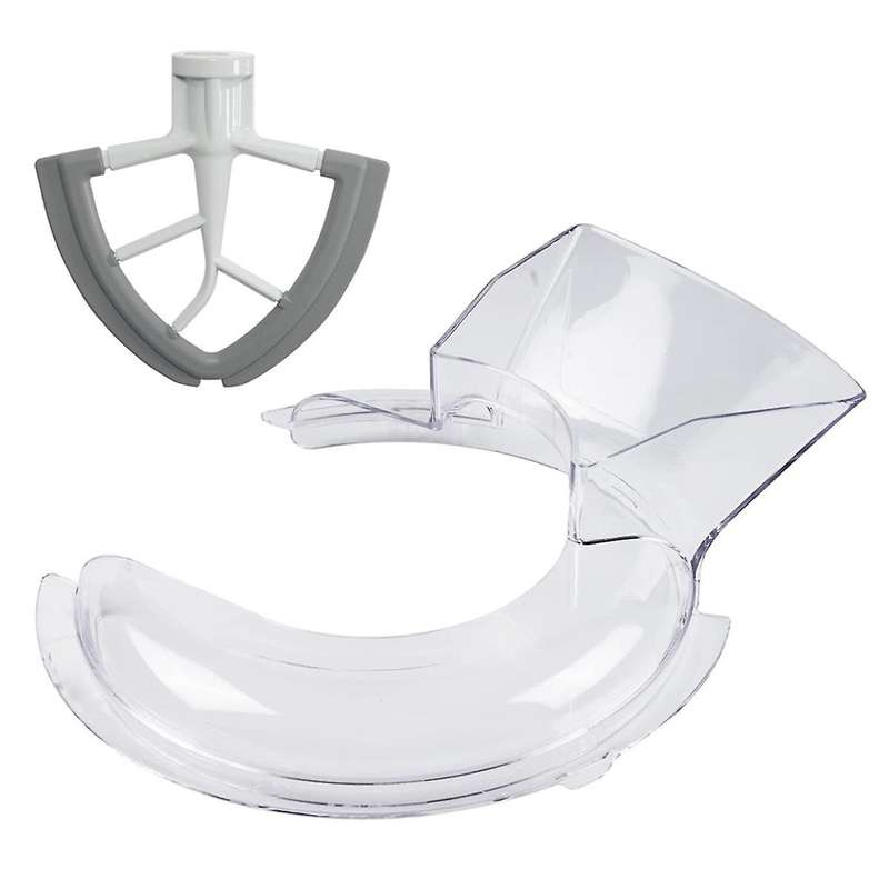 Pouring Shield for 4.5 and 5 Quart Tilt-head Stand Mixers and Flex Edge Beater for Tilt-head 4.5-5q