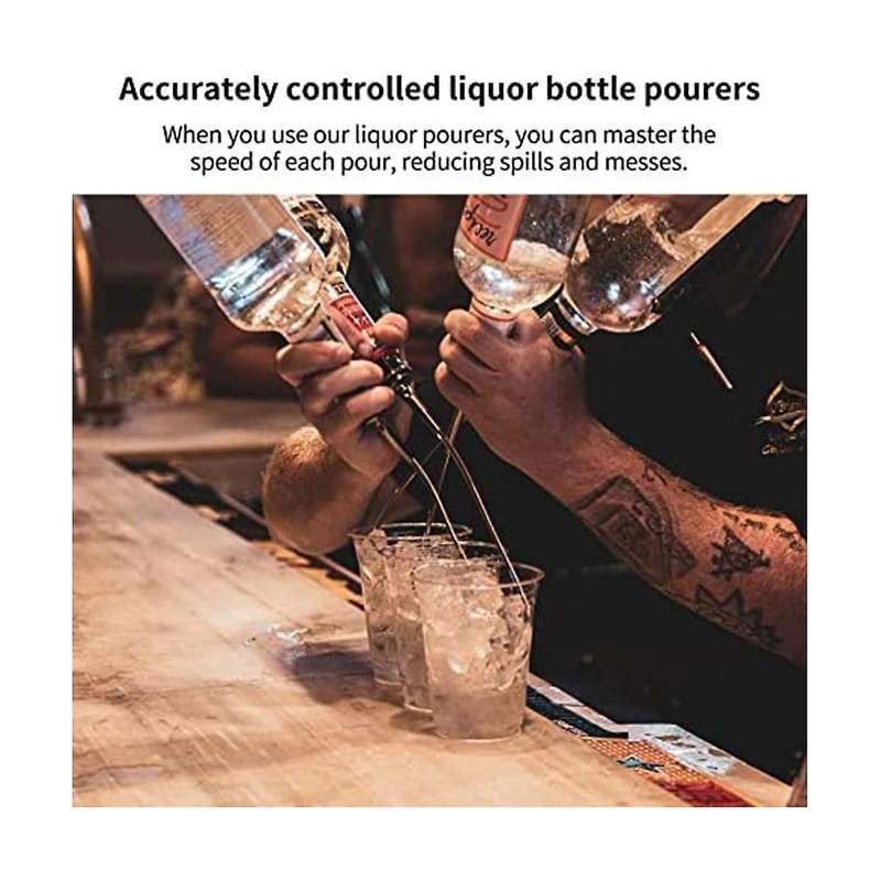 Pour Spout for Liquor Bottles - 12 Pack Liquor Bottle Pourers,pour Spouts with Rubber Dust Caps,fit