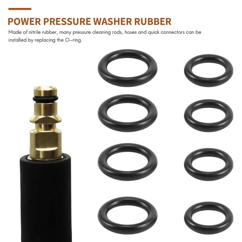 Power Pressure Washer Rubber O-rings for 1/4inch, 3/8inch, M22 Quick Connect Coupler, 100 Pack