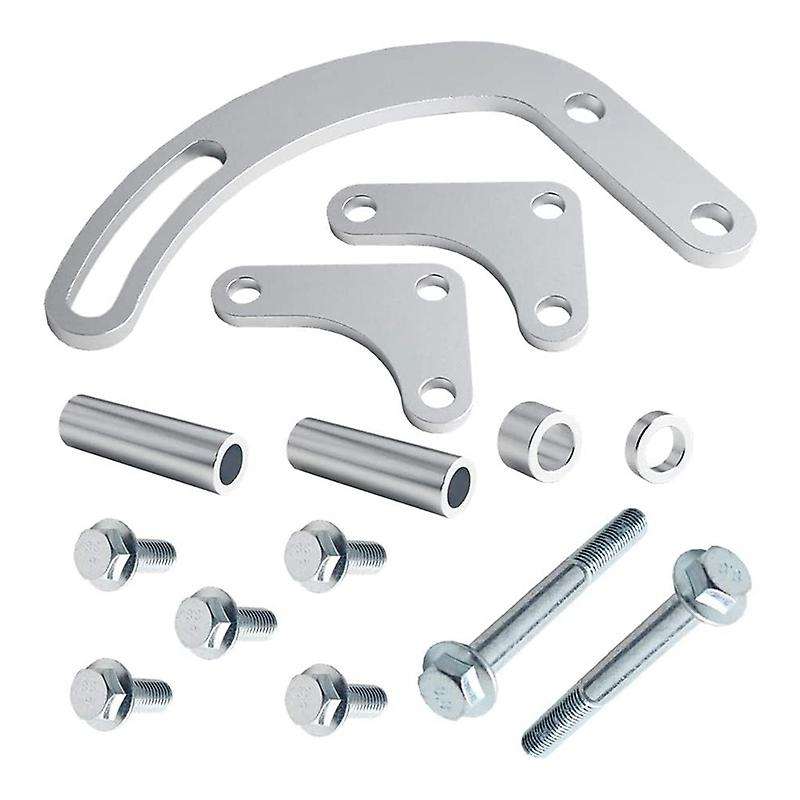 Power Steering Pump Bracket Slotted Adjustable LWP 305 327 383 for 350 Small Block Long Water Pump 5