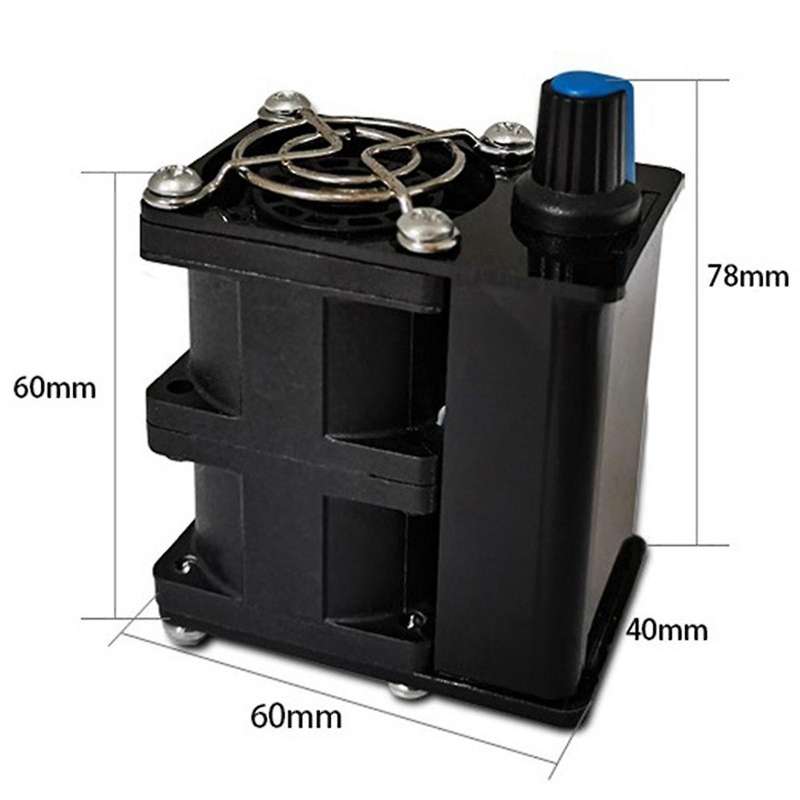Powerful Fan with Black Case Control Module Violent Fan Finished Cooling Blowing Soldering and Smok