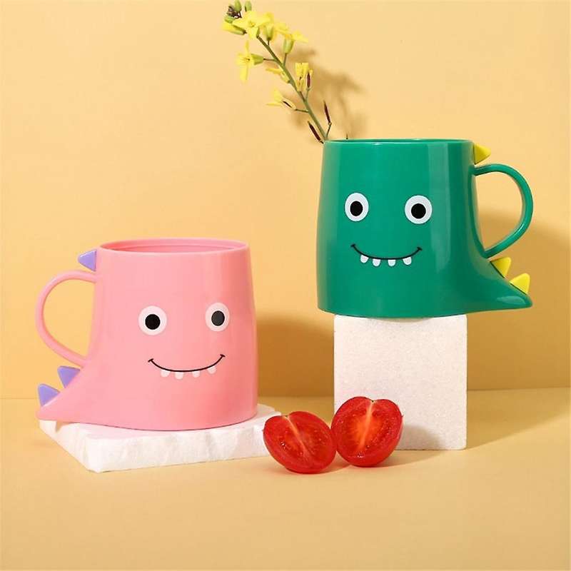 Pp Mouthwash Holder, 2pcs Cute Dinosaur Mouthwash Cups, Bathroom Toothbrush Cup, Durable Bathroom To