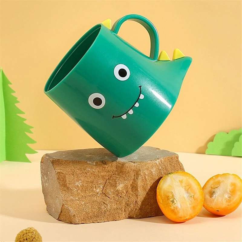 Pp Mouthwash Holder, 2pcs Cute Dinosaur Mouthwash Cups, Bathroom Toothbrush Cup, Durable Bathroom To