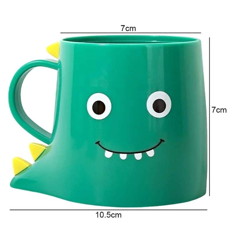 Pp Mouthwash Holder, 2pcs Cute Dinosaur Mouthwash Cups, Bathroom Toothbrush Cup, Durable Bathroom To