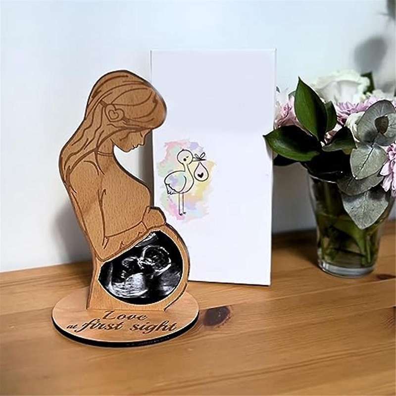 Pregnant Woman Sonogram Picture Frame First Time Mom's Gift Ultrasound Frame Mom to Be Gifts for 1s