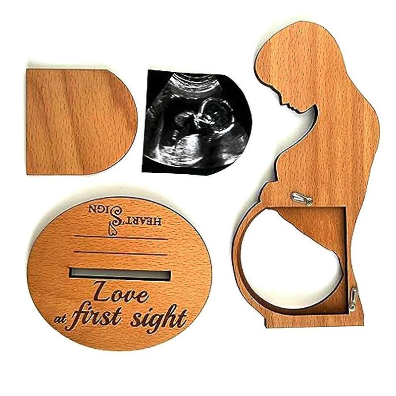 Pregnant Woman Sonogram Picture Frame First Time Mom's Gift Ultrasound Frame Mom to Be Gifts for 1s