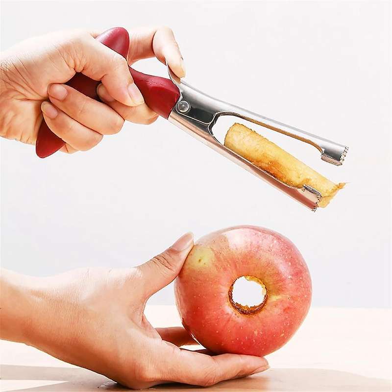Premium Fruit Corer -Easy to Use Durable Fruit Corer Remover for Pears, Bell Peppers,Stainless Steel