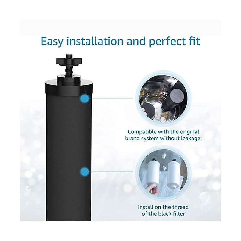 Premium Water Filter Black for Countertop Water Purification System. Compared to Part Bb9