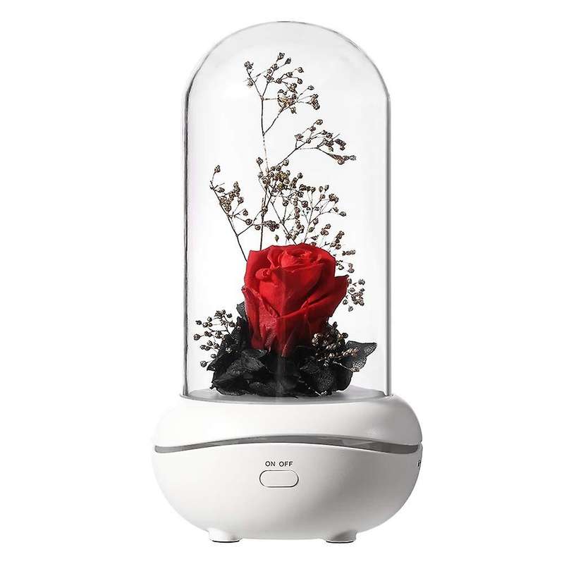 Preserved Lamp Aromatherapy Machine Oil Diffuser with 7 Colors Changing Light(red)
