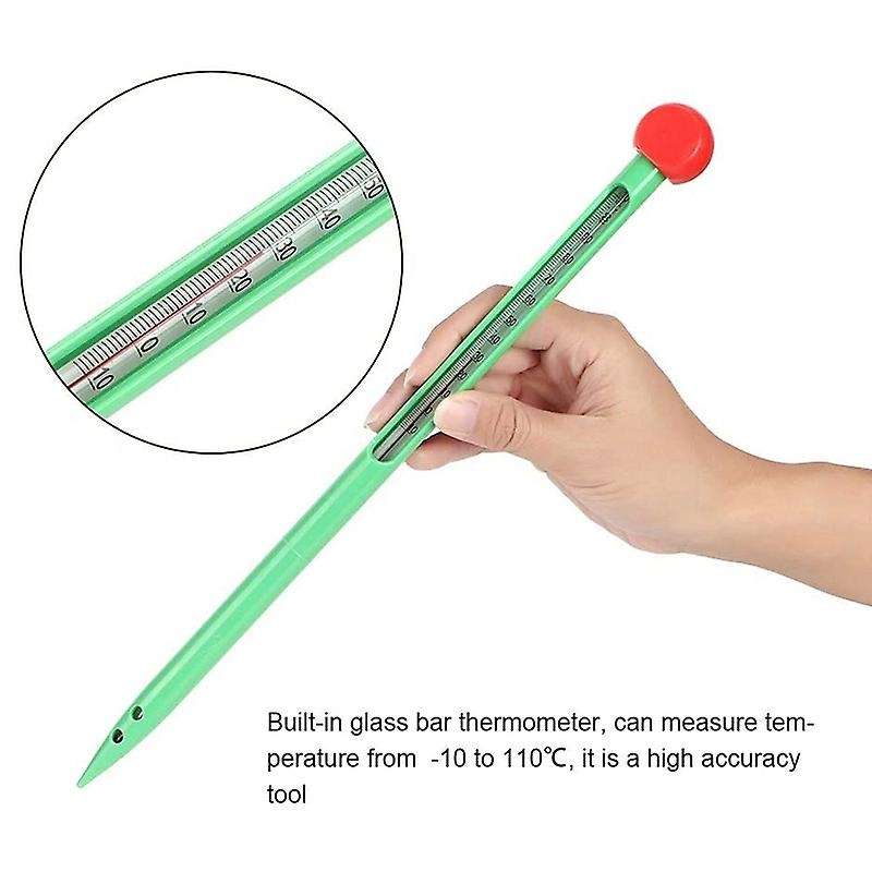 Present Saving Time Thermometer, Soil Temperature Tester, for Lawns Indoor Plants