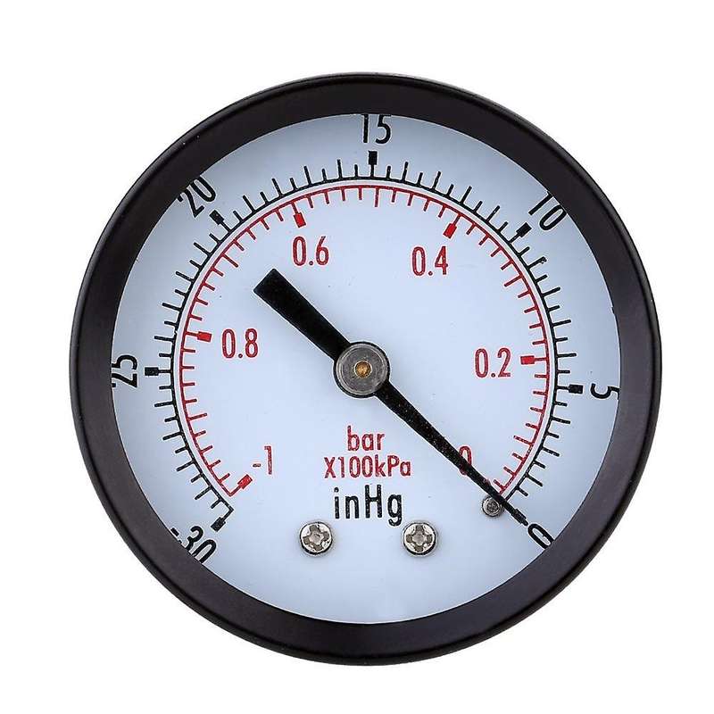 Pressure Gauge - 0 - -30inHg 0 - -1 bar Mini Dial Air vacuum pressure gauge pressure gauge pressure