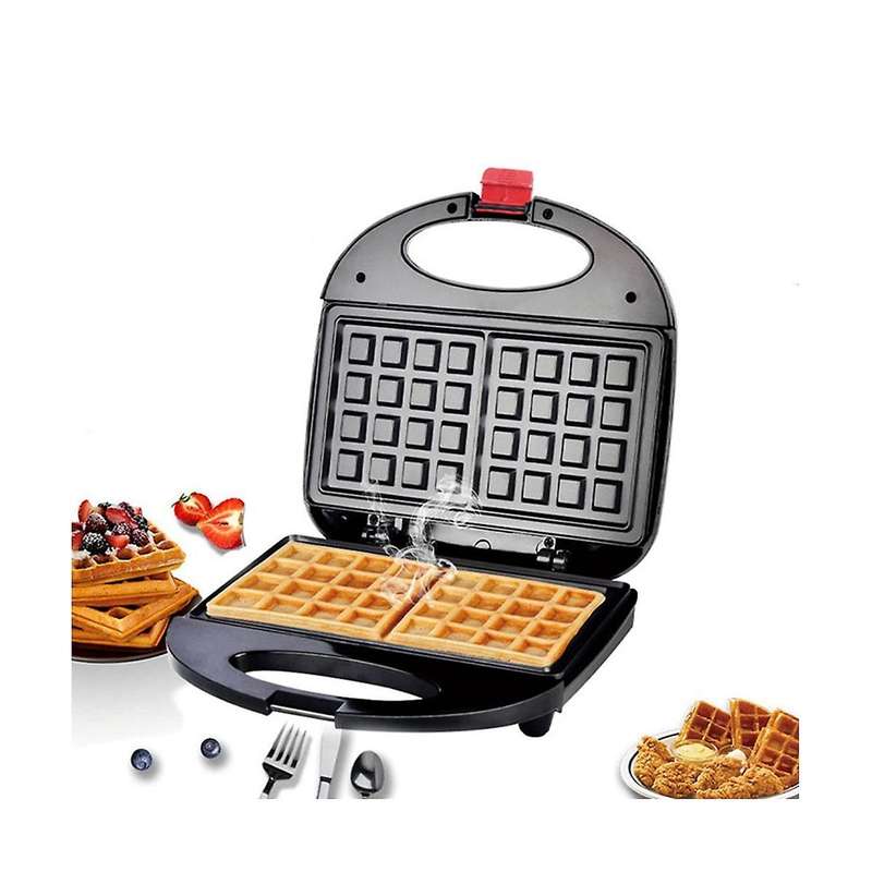 Press Waffles Grill with Non-stick Board, Double-sided Heating, Indicator Light, Easy to Use and Cle