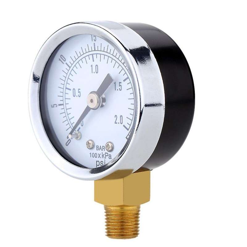 Pressure Gauge - 0 - 30 psi 0 - 2 bar Mini Dial gauge compressor meters hydraulic pressure gauge Ga
