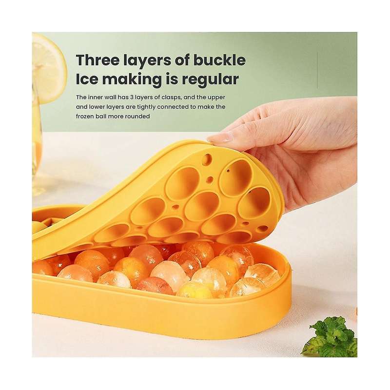 Press Type Ice-cube Round Makers Ice Hockeys Mold Quick-freeze Mini Ice Ball Party Kitchen Ice Box