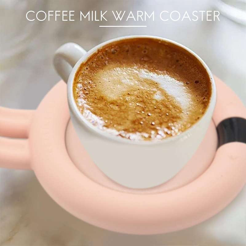 Press Heating Coasters Adjustment Constant Temperature Cup Heating Mat Pad Fast Heater Bunny