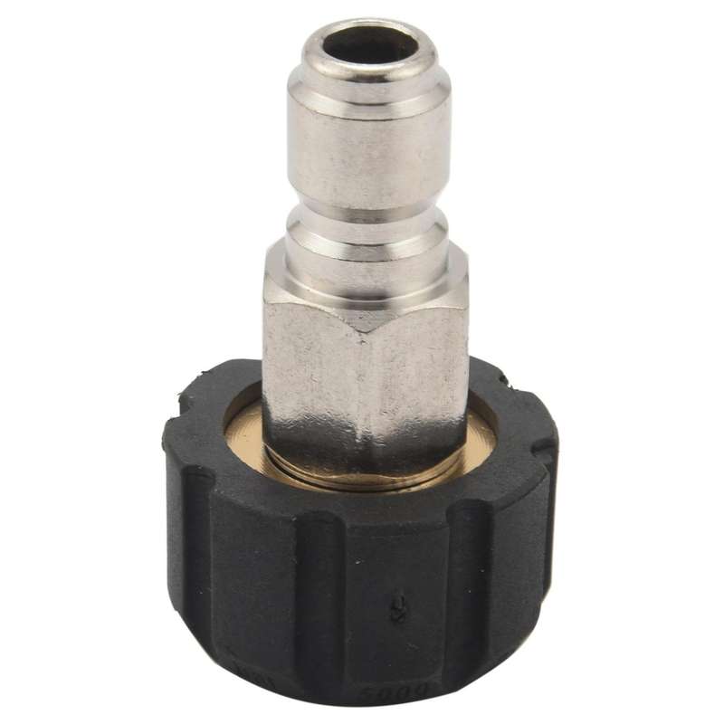 Pressure Washer Adapter Set, Quick Connect Kit, Metric M22 15Mm Female Swivel to M22 Male Fitting, 5