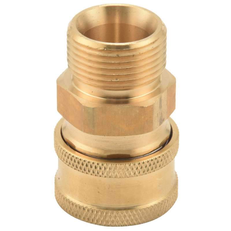 Pressure Washer Adapter Set, Quick Connect Kit, Metric M22 15Mm Female Swivel to M22 Male Fitting, 5