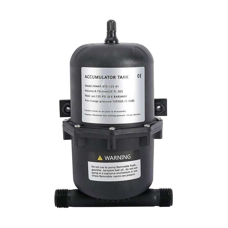 Pressure Tank Water Pump Flow Control 0.75 L 125psi Waterproof for Marine Rv Boat