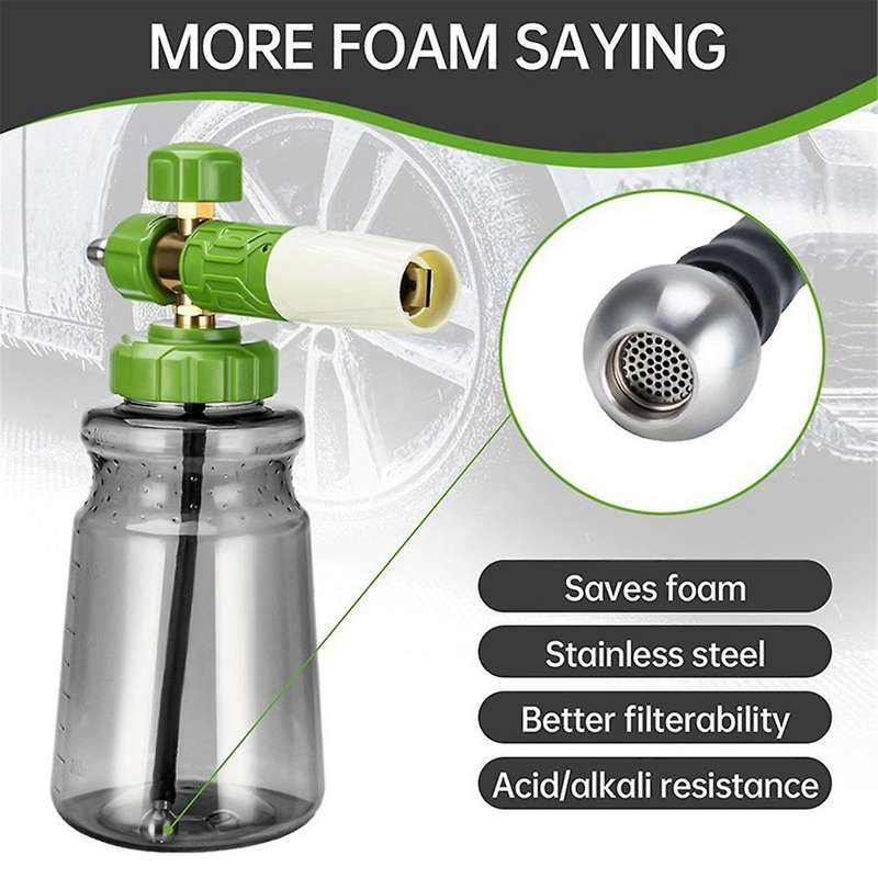 Pressure Washer Cannon with Foam Cannon, Pressure Washer Sprayer with Dual Adjustable Snow Foam Cann