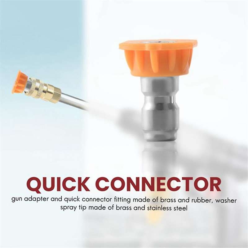 Pressure Washer Adapter with 1/4 Inch Brass Female Quick Connector Fitting for K Series Car Cleaning