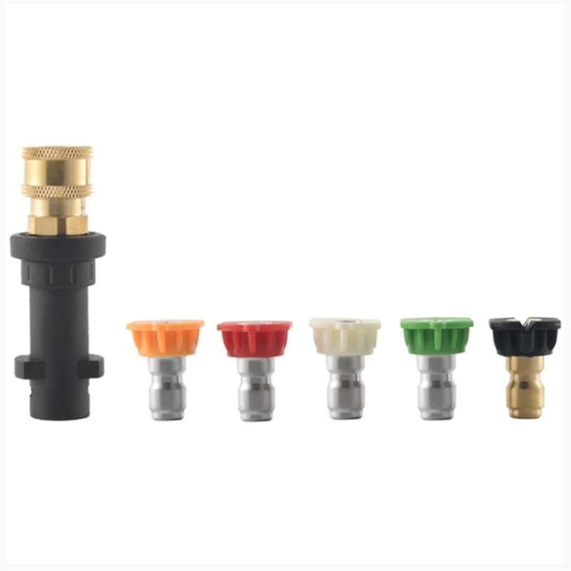 Pressure Washer Adapter with 1/4 Inch Brass Female Quick Connector Fitting for K Series Car Cleaning