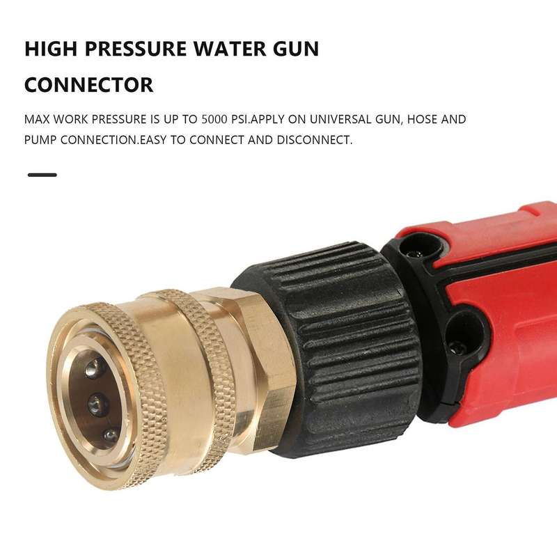 Pressure Washer Adapter Set, Quick Connector, M22 14mm Swivel to M22 Metric Fitting,m22-14 Swivel +