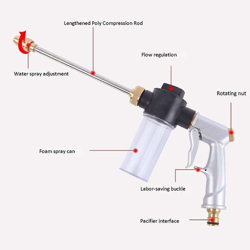 Pressure Washer Car Washer Garden Watering Hose Sprinkler Nozzle Foam Cleaning Water Washer for Gard